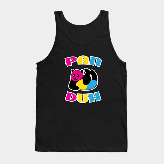 Pan Duh Panda LGBT Pansexual Pride Tank Top by ProudToBeHomo